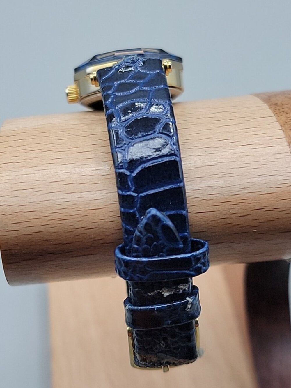 Pierre Nicol Ladies Quartz Watch 6" Sapphire Band & Dial 22mm Geometric Case - Picture 7 of 16